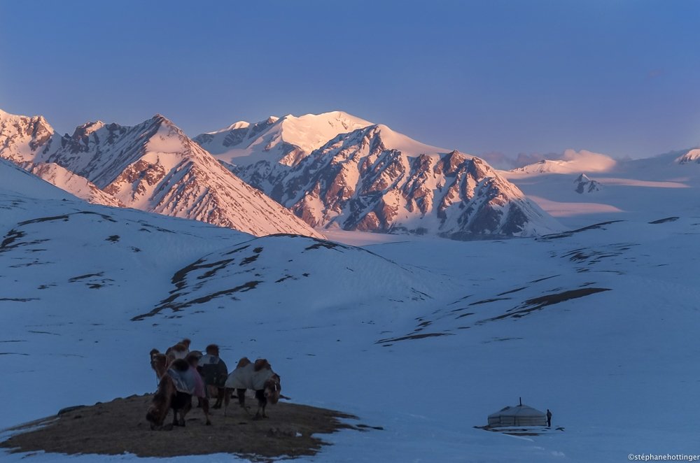 coucher de soleil Mongolie